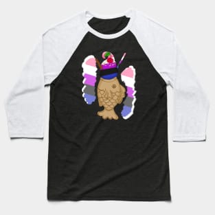 Pride Taiyaki design, 2nd wave (genderfluid) Baseball T-Shirt